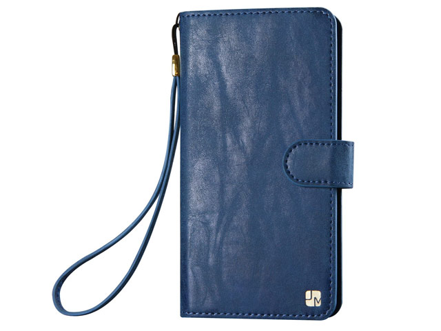 Кошелек Just Must Wallet Loha Collection (синий, кожаный, валютник, размер L)