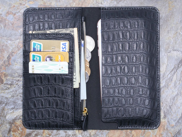 Кошелек Just Must Wallet Nappa Collection (черный, кожаный, валютник, размер M)