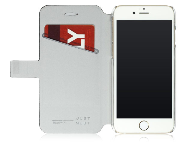 Чехол Just Must Slim Collection для Apple iPhone 6S (золотистый, кожаный)