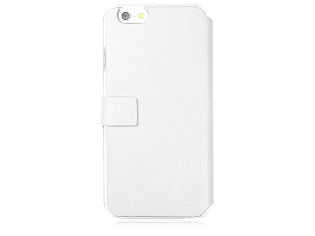 Чехол Just Must Slim Collection для Apple iPhone 6S (белый, кожаный)