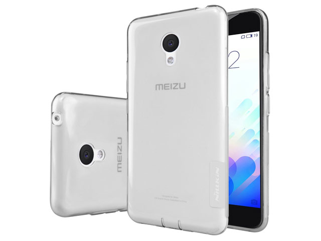 Чехол Nillkin Nature case для Meizu M3 (серый, гелевый)