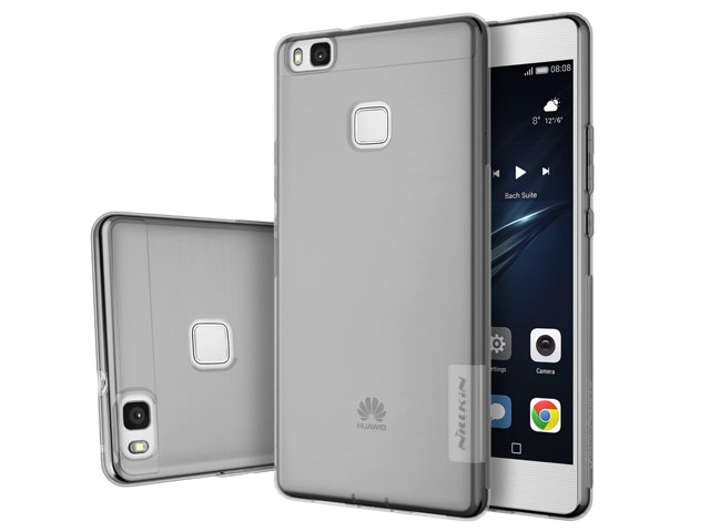 Чехол Nillkin Nature case для Huawei P9 lite (серый, гелевый)