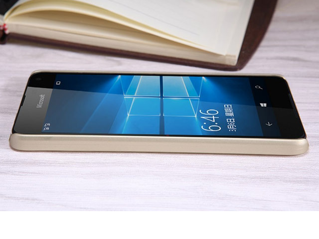Чехол Nillkin Hard case для Microsoft Lumia 650 (золотистый, пластиковый)