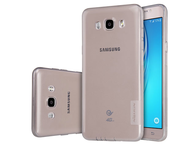 Чехол Nillkin Nature case для Samsung Galaxy J7 2016 J710 (серый, гелевый)