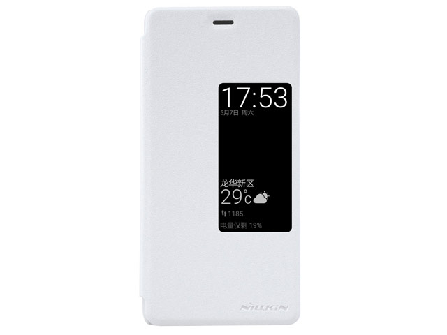 Чехол Nillkin Sparkle Leather Case для Huawei P9 (белый, винилискожа)