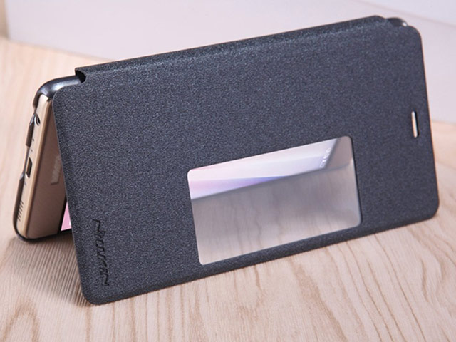 Чехол Nillkin Sparkle Leather Case для Huawei P9 plus (темно-серый, винилискожа)