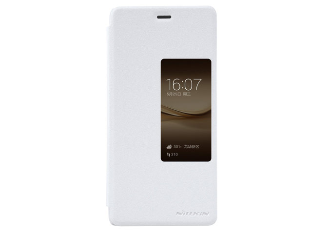 Чехол Nillkin Sparkle Leather Case для Huawei P9 plus (белый, винилискожа)