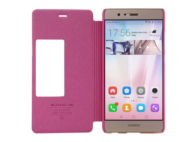 Чехол Nillkin Sparkle Leather Case для Huawei P9 plus (розовый, винилискожа)