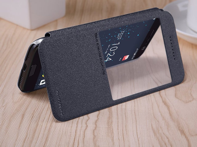 Чехол Nillkin Sparkle Leather Case для HTC 10/10 Lifestyle (темно-серый, винилискожа)