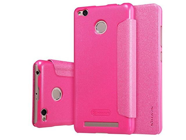 Чехол Nillkin Sparkle Leather Case для Xiaomi Redmi 3 Pro (розовый, винилискожа)