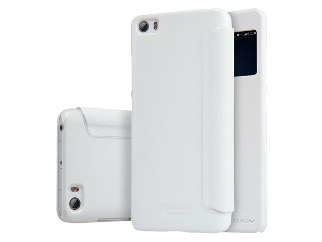 Чехол Nillkin Sparkle Leather Case для Xiaomi Mi 5 (белый, винилискожа)
