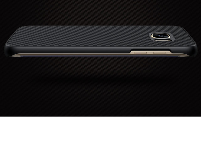 Чехол Nillkin Synthetic fiber для Samsung Galaxy S7 edge (черный, карбон)