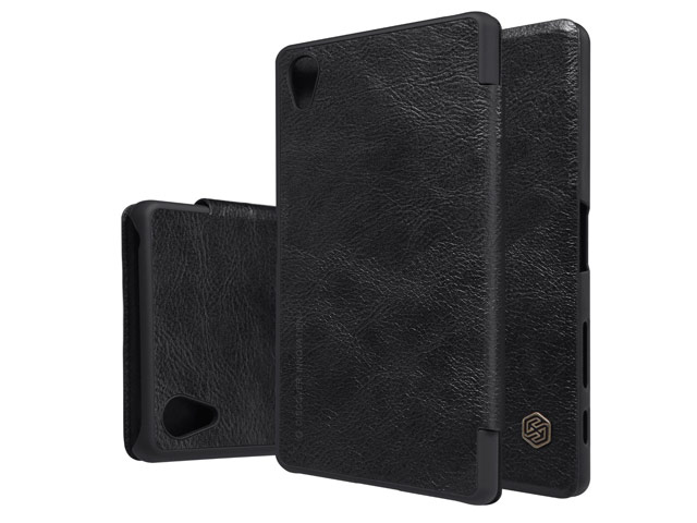 Чехол Nillkin Qin leather case для Sony Xperia X (черный, кожаный)