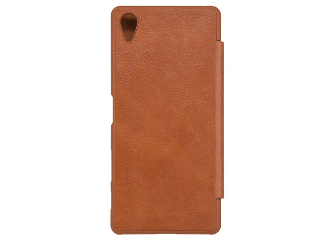 Чехол Nillkin Qin leather case для Sony Xperia X (коричневый, кожаный)