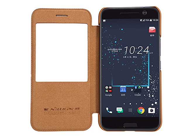 Чехол Nillkin Qin leather case для HTC 10/10 Lifestyle (коричневый, кожаный)