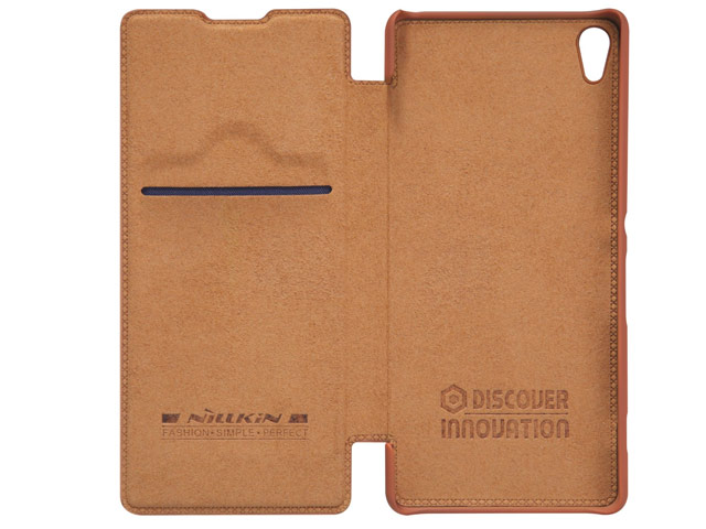 Чехол Nillkin Qin leather case для Sony Xperia XA (коричневый, кожаный)
