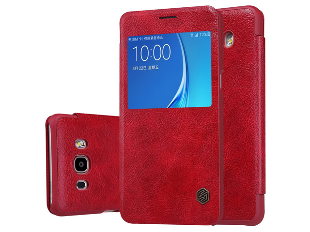 Чехол Nillkin Qin leather case для Samsung Galaxy J5 2016 J510 (красный, кожаный)