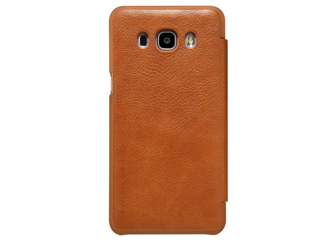 Чехол Nillkin Qin leather case для Samsung Galaxy J7 2016 J710 (коричневый, кожаный)