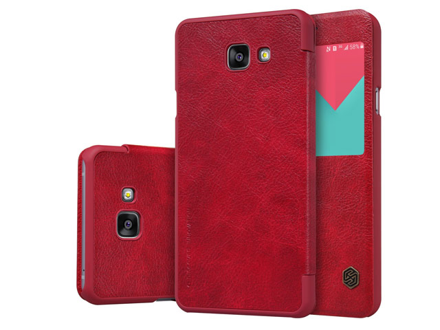 Чехол Nillkin Qin leather case для Samsung Galaxy A7 A710F (красный, кожаный)