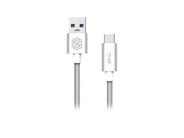 USB-кабель Nillkin Elite Cable универсальный (USB Type C, USB 3.0, 1 метр, серебристый)