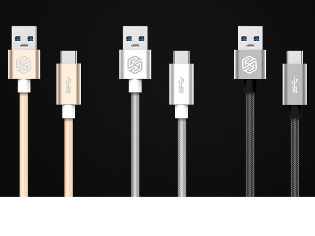 USB-кабель Nillkin Elite Cable универсальный (USB Type C, USB 3.0, 1 метр, серебристый)