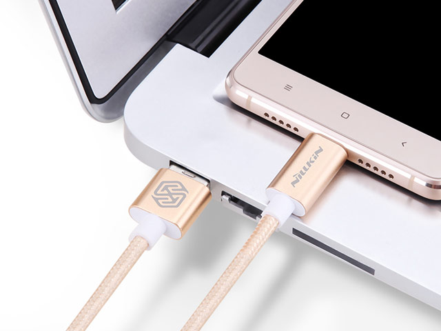 USB-кабель Nillkin Elite Cable универсальный (USB Type C, USB 3.0, 1 метр, золотистый)