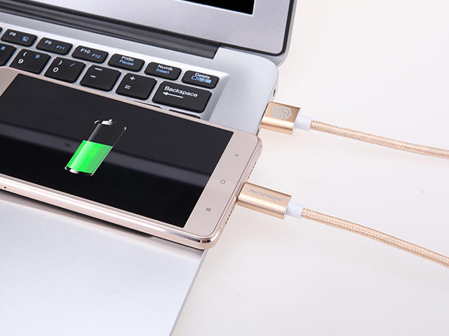 USB-кабель Nillkin Elite Cable универсальный (USB Type C, USB 3.0, 1 метр, золотистый)