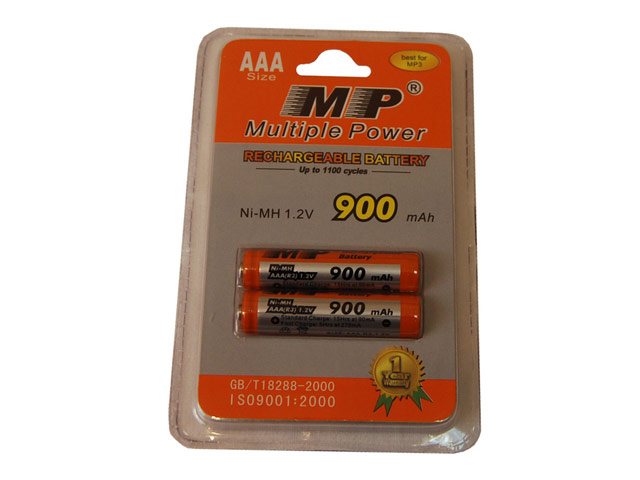 Комплект аккумуляторов MP (AАА) (900 mAh) (2 шт.)