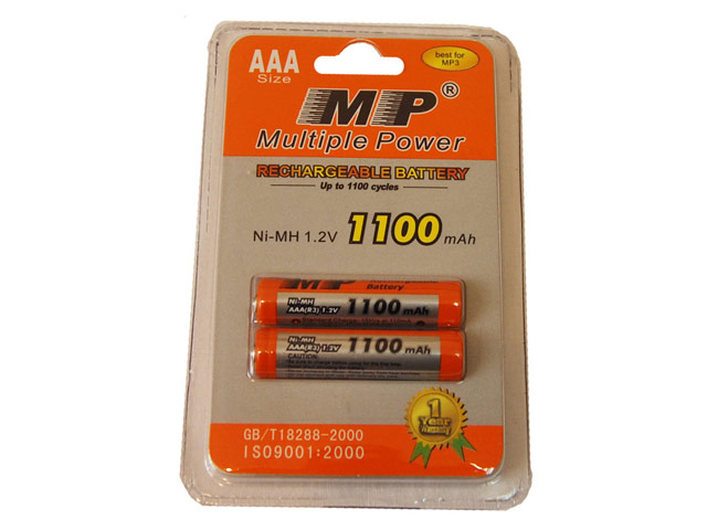 Комплект аккумуляторов MP (AАА) (1100 mAh) (2 шт.)