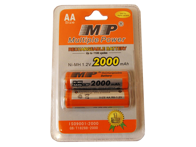 Комплект аккумуляторов MP (AА) (2000 mAh) (2 шт.)