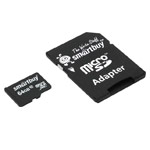 Флеш-карта SmartBuy microSDHC (64Gb, microSD, Class 10, SD-адаптер)