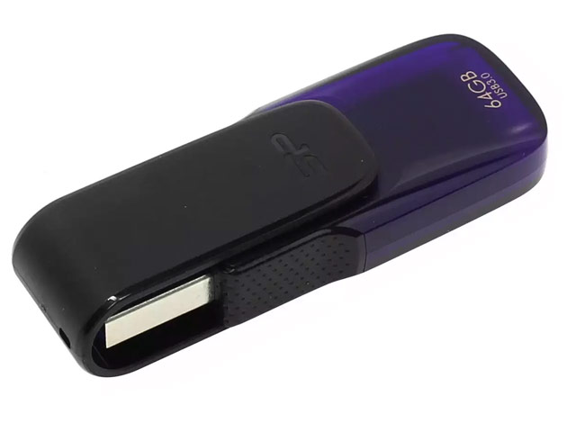 Флеш-карта Silicon Power USB Blaze B31 (64Gb, USB 3.0, фиолетовая)