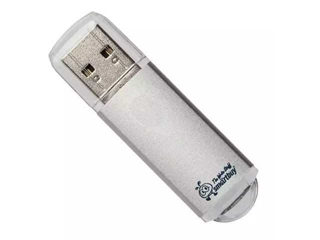 Флеш-карта SmartBuy V-Cut Series (16Gb, USB 2.0, серебристая)