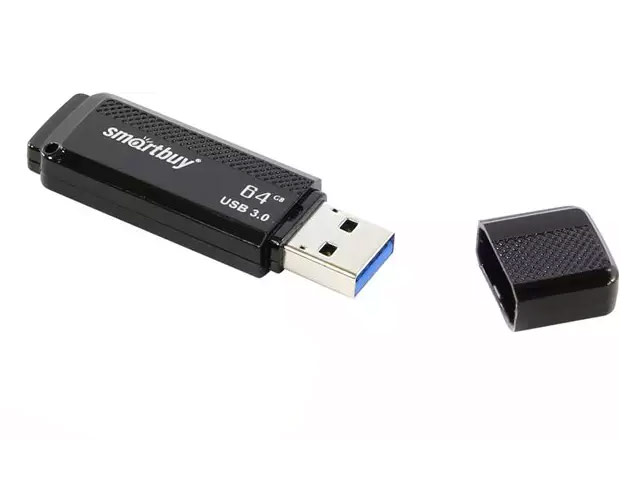 Флеш-карта SmartBuy Dock Series (64Gb, USB 3.0, черная)