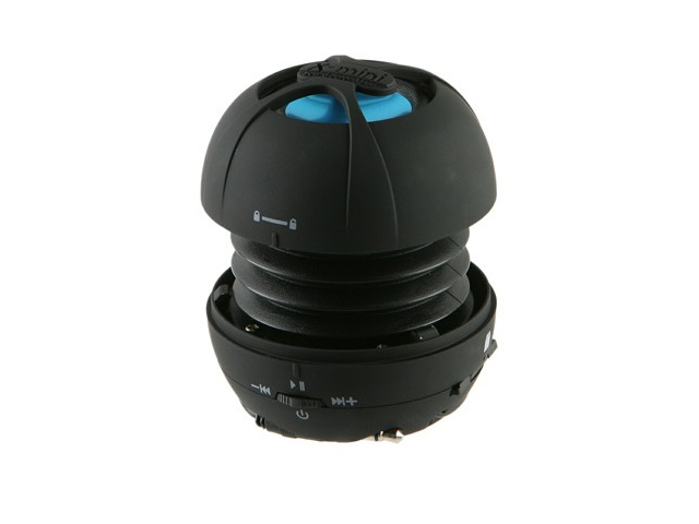 Портативная колонка X-Mini Happy Capsule Speaker (с MP3 плеером) (моно) (черная)
