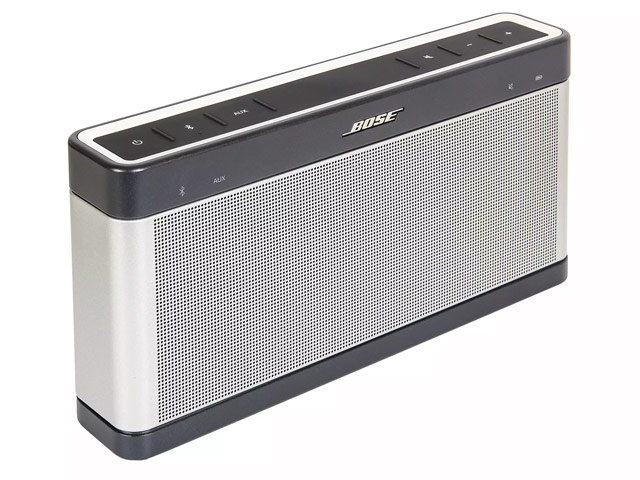 Портативная колонка Bose SoundLink III (серебристая, беcпроводная, стерео 2.1)