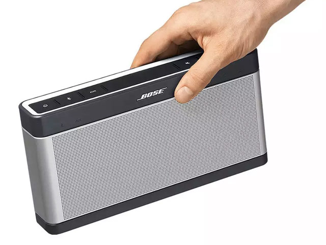 Портативная колонка Bose SoundLink III (серебристая, беcпроводная, стерео 2.1)