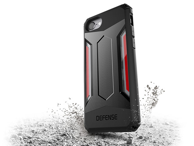 Чехол X-doria Defense Gear для Apple iPhone 7 (темно-серый, маталлический)