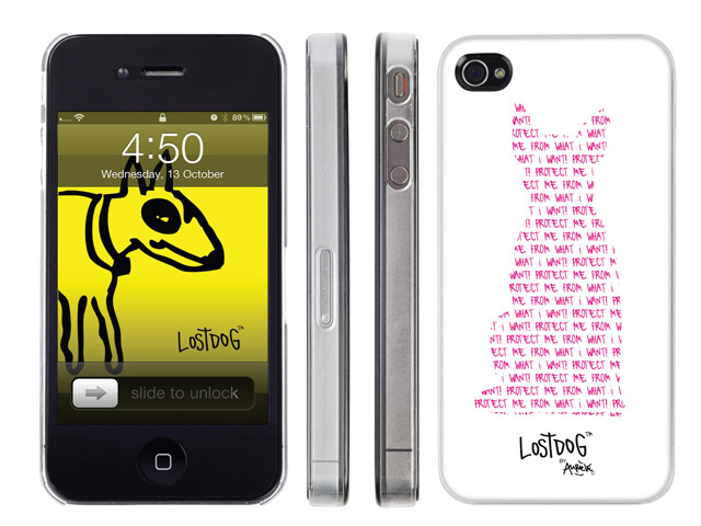 Чехол The LostDog 2011 для Apple iPhone 4 (белый/розовый)