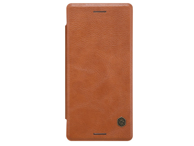 Чехол Nillkin Qin leather case для Sony Xperia X Performance (коричневый, кожаный)