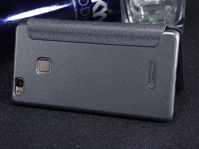 Чехол Nillkin Sparkle Leather Case для Huawei P9 lite (темно-серый, винилискожа)
