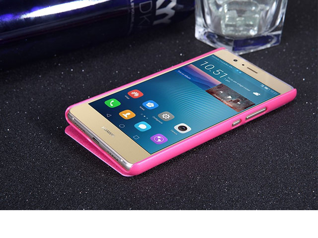 Чехол Nillkin Sparkle Leather Case для Huawei P9 lite (розовый, винилискожа)