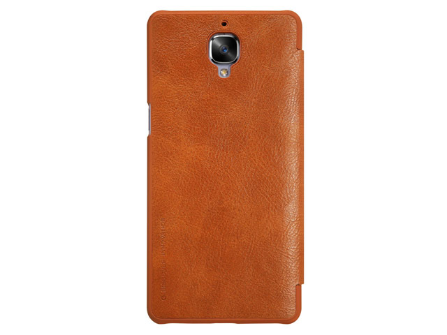 Чехол Nillkin Qin leather case для OnePlus 3 (коричневый, кожаный)