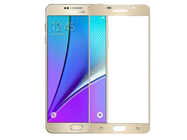 Защитная пленка Yotrix 3D Glass Protector для Samsung Galaxy A5 2016 A510 (стеклянная, золотистая)