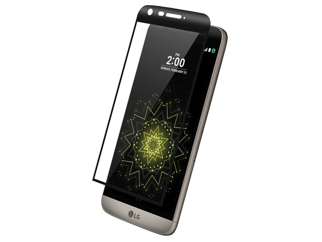 Защитная пленка Yotrix 3D Glass Protector для LG G5 (стеклянная, черная)