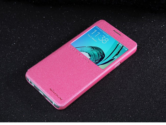Чехол Nillkin Sparkle Leather Case для Samsung Galaxy A3 2016 A310 (розовый, винилискожа)