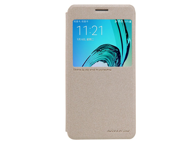 Чехол Nillkin Sparkle Leather Case для Samsung Galaxy A3 2016 A310 (золотистый, винилискожа)