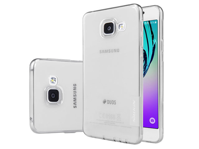 Чехол Nillkin Nature case для Samsung Galaxy A3 2016 A310 (серый, гелевый)
