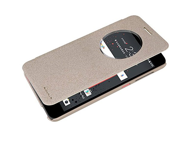 Чехол Nillkin Sparkle Leather Case для HTC Desire 825 (золотистый, винилискожа)