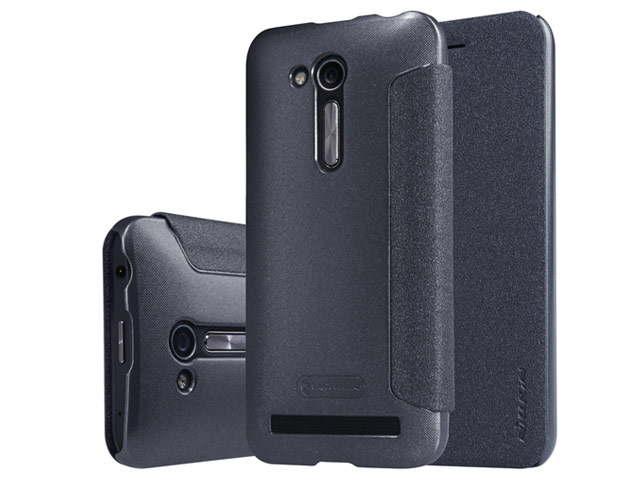 Чехол Nillkin Sparkle Leather Case для Asus ZenFone Go ZB452KG (темно-серый, винилискожа)